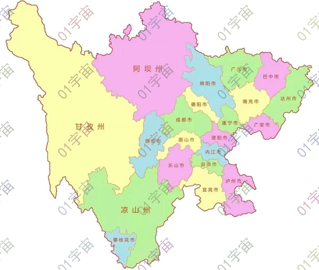 四川地图-十四大