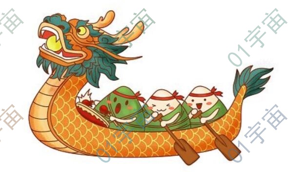 中国地图-划龙舟